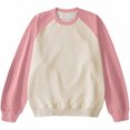 thumbnail image 1 of cfhntfmh Chandail à Col Rond pour Hommes Mode à Blocs de Couleur Manches Longues Chandail à Enfiler Hauts Chaud en Molleton Chandails de Base Automne Hiver Manteau, 1 of 6