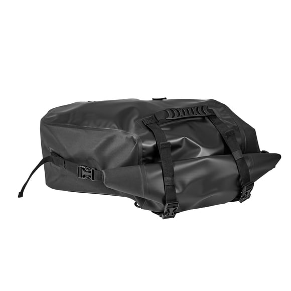 KFFKFF Motorcycle Saddlebags, 28 L (14 L x 2) Large Capacity Side Saddle Bags Compatible with Most Motorcycles, Waterproof Luggage Storage Shoulder Bag, Black