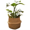 thumbnail image 1 of Amdohai Handmade Woven Planter Round Shape Picnic Container Storage Basket Garden, 1 of 7