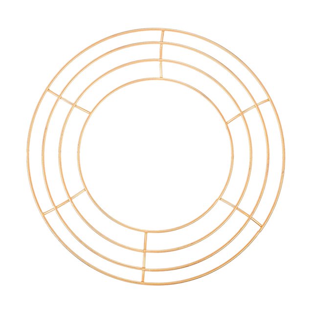 Wire Wreath Frame Wreath Rings Wreath Making Supplies Iron Flower Wreath Frame Gold 40cm