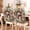 Multicolor #4, variant on Christmas Chair Covers Set of 1 | 3D Holiday Dining Chair Back Cover with Lights, Balls and Tree Design
