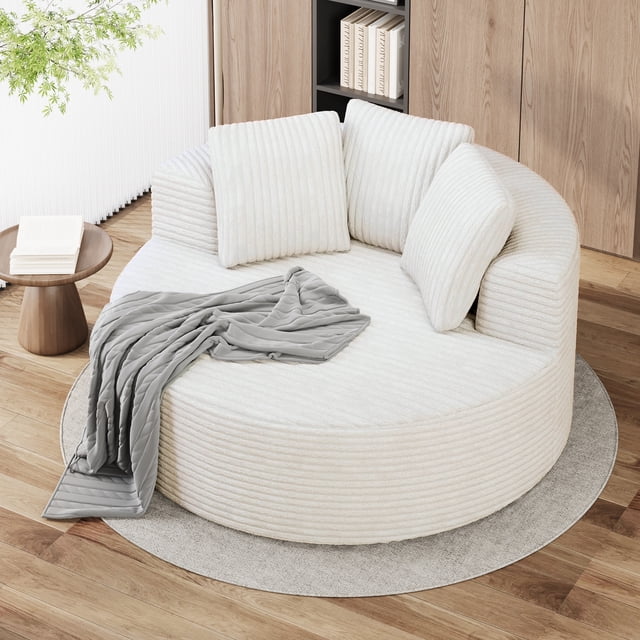 The Magic Home Canapé Sectionnel de Sol Togo, Beige