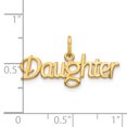 thumbnail image 3 of 10k Yellow Gold Daughter Necklace Charm Pendant, 3 of 7