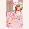 thumbnail image 3 of Pink Childrens Mini Toy Vending Machine Gashapon Dispenser With Random Collectibles Doll Catching Simulation Hand Eye Coordination Training Party Game, 3 of 8