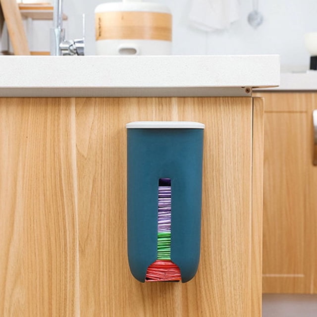 Plastic Bag Dispenser Wall Mounted Grocery Garbage Trash Bag Organizer for Home Kitchen New
