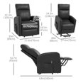 thumbnail image 3 of HOMCOM Fauteuil Releveur Électrique pour Aînés avec Pochette pour Télécommande, 3 of 10