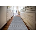 thumbnail image 4 of Mirage Novi Cream & Grey 2' x 10' Runner Rug, 4 of 9