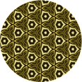 thumbnail image 1 of Ahgly Company Machine Washable Indoor Round Transitional Midnight Gray Area Rugs, 6' Round, 1 of 7