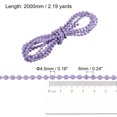 thumbnail image 2 of Unique Bargains Cordon de Chaîne Perlée pour Stores Enrouleurs de 2,19 Yards pour Pièces de Réparation de Fenêtre, Violet, 2 of 5