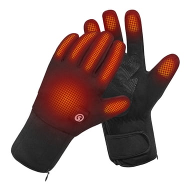 SNOW DEER Upgraded Heated Gloves Men Women,Ski Motorcycle Electric Battery Mittens Gloves