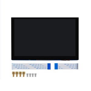 Decodeary ABS Moniteurs d'écran tactiles PC Affichage grand écran Moniteurs Lcd haute résolution Affichage LcD 4.3 pouces pour Pi 4B 3B
