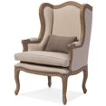 thumbnail image 1 of Baxton Studio Fauteuil d'Appoint en Beige Foncé et Brun, 1 of 5