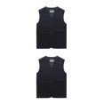thumbnail image 4 of Youkk Gilet Classique et Polyvalent avec Poches Multiples Bleu Foncé 4XL 2Set, 4 of 6