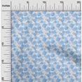 thumbnail image 2 of oneOone Viscose Chiffon Light Blue Fabric Abstract Sewing Material Print Fabric By The Yard 42 Inch Wide, 2 of 4