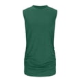 thumbnail image 4 of EGNMCR Camisoles pour Femmes Été Femmes Couleur Unie Col Rond Poche Sans Manches T-Shirt Décontracté Hauts Camisole, 4 of 9