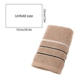 thumbnail image 3 of Todaioua Striped Cotton Towel 13x28 Inches - High Absorbency Bath Beach Towel for Gym, Swimming Pool, Spa Use, Soft Thick Household Bathroom Linens, Multiple Color Options​​, 3 of 7