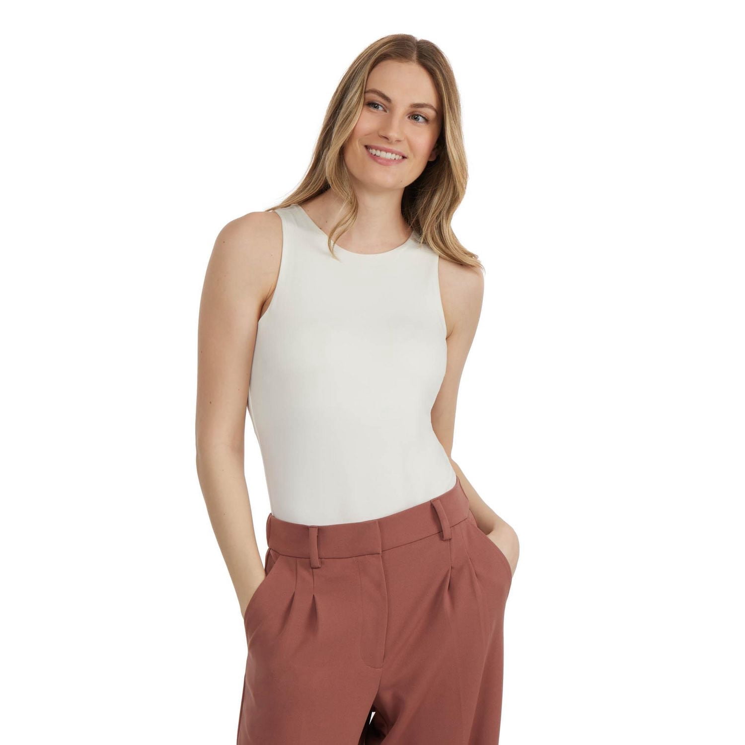Mexx justaucorps en tricot à col rond sans manches pour femmes