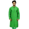thumbnail image 1 of Atasi Ethnic Men's Kurta Pyjama Set Green Bollywood Designer Shirt-Large, 1 of 6