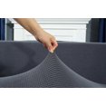 thumbnail image 4 of Stretch durable L-shaped sofa cover for 1 2 3 4-seaters (dark grey, L-shape: 4-seaters + 3-seaters), 4 of 6