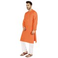 thumbnail image 3 of Atasi Ensemble Kurta Pyjama 2 Pcs pour Homme, Col Henley, Kurta Long Décontracté, 3 of 7