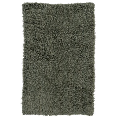 New Flokati 1400gr 8' x 10' Area Rug, Olive