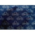 thumbnail image 4 of oneOone Cotton Silk Fabric Dot & Bicycle Block Decor Fabric Printed BTY 42 Inch Wide, 4 of 4