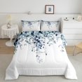 thumbnail image 1 of Erosebridal Ensemble de Literie Chic Feuille, Couette Simple Botanique Tropicale, Décor Eucalyptus, Microfibre 2 Pcs, 1 of 8