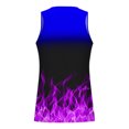 thumbnail image 4 of Penkiiy Débardeur de Sport pour Homme Décontracté Mode à Imprimé Flamme, Col Rond, 2TG, Violet, 4 of 4