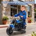 thumbnail image 1 of Yiwa 12V Electric Ride On Motorcycle for Kids, 3-Wheel Toddler Bike with Training Wheels, One-Button Start, Reverse, Headlight, Horn, Music, 1 of 9