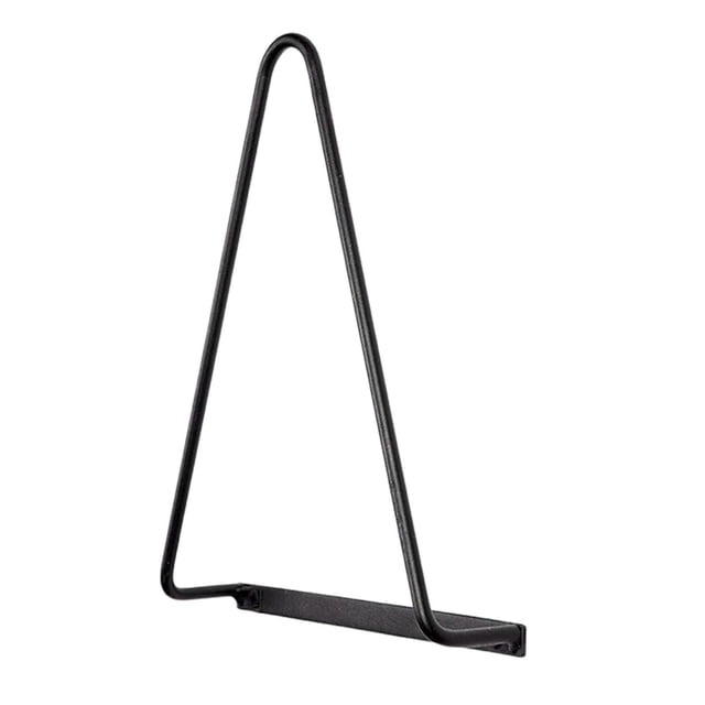 DOLITY Support Mural Triangulaire pour Magazines et Disques Vinyles Noir