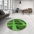 thumbnail image 4 of Ahgly Tapis Rectangulaire Lavable en Machine Intérieur Vert Émeraude Profond, 5 Pieds x 8 Pieds, 4 of 7