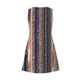 thumbnail image 5 of Ovzne Robes pour Femmes 2025 Robe pour Femme Robe d'Été Décontractée pour Femmes Mode Imprimée Poche Sans Manches Robe à Col en V Robe de Vacances Imprimée Liquidation, 5 of 5
