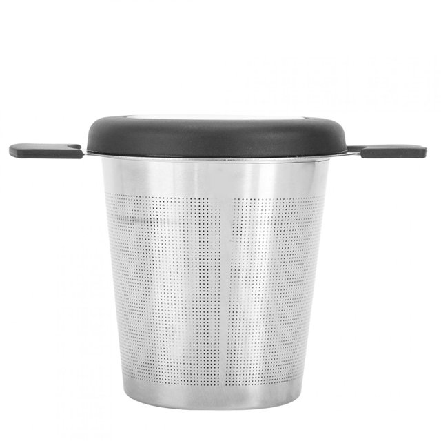 Fyydes Tea Strainer,Stainless Steel Tea Filter Cup Infuser Strainer Tea Accessories with Silicone Lid,Tea Filter