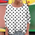 thumbnail image 2 of WRKEKC T-Shirts à Manches Longues pour Femmes, Chemises à Manches Longues pour Femmes, T-shirt Tendance Confortable à Manches Longues à Col Rond Dégradé Imprimé pour Femmes Grande Taille, 2 of 6