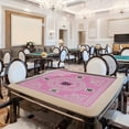 thumbnail image 4 of Mahjong Mat Reduction Mahjongg Table Mat Mahjong Accessories Tablecloth Game Poker Domino Game Game Mat For Card Board And Tile Games 70x70cm, 4 of 5