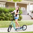thumbnail image 2 of Aosom Kick Scooter, Teens Scooter with Adjustable Height Handlebar, Blue, 2 of 10