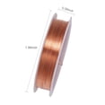 thumbnail image 3 of Tarnish-Resistant Copper Beading Wire, 0.7mm Diameter, 4m/13.12ft per Roll, Rhodium Color, Soft & Durable for DIY Jewelry Making, Bracelets, Necklaces, Garment Decoration, Flower Arrangements &, 3 of 6