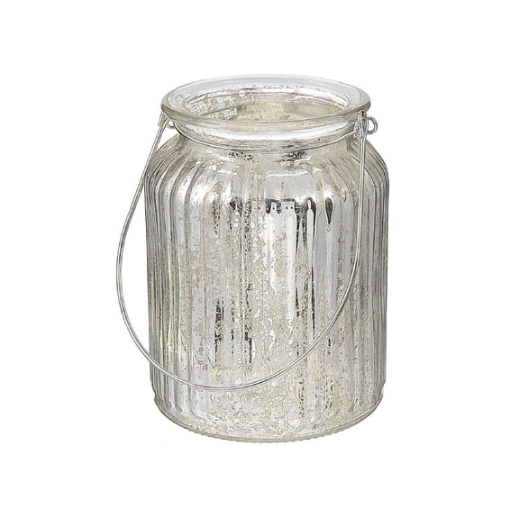 Nervuré Mercury Verre Photophore (L)
