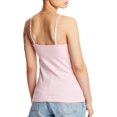 thumbnail image 3 of Hanes Womens Stretch Cotton Cami with Built-In Shelf Bra, M, Paleo Pink, 3 of 6