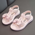 thumbnail image 2 of B91xZ Chaussures de Robe pour Fille Ballerines pour Pâques Fête Fille Chaussures d'École, Rose 33, 2 of 5