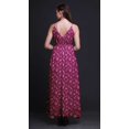 thumbnail image 4 of Bimba Robe Longue à Imprimé Floral pour Femmes, Bretelles Spaghetti, Col en V, Maxi, Tenue de Plage - Grand, 4 of 5