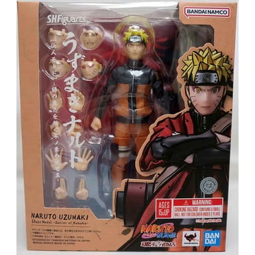 Naruto Shippuden 6 Inch Action Figure S.H. Figuarts Exclusive - Naruto Uzumaki Sage Mode Savior of Konoha