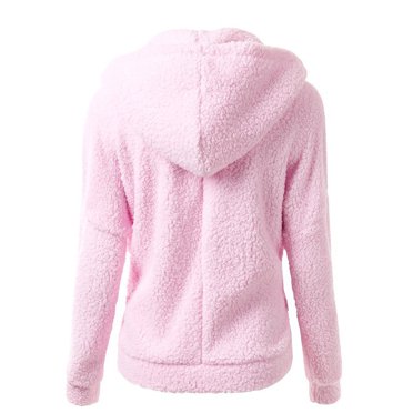 2025 Manteau Laine Hiver Femmes Col Roulé Chandail à Capuchon Vestes Manche Décontracté à Capuche Chaud Manteau d'Extérieur Femmes Veste Décontracté pour Femmes Chandail Fermeture Éclair Coton Manteau Femmes Décontracté Tenue Active Veste Femmes