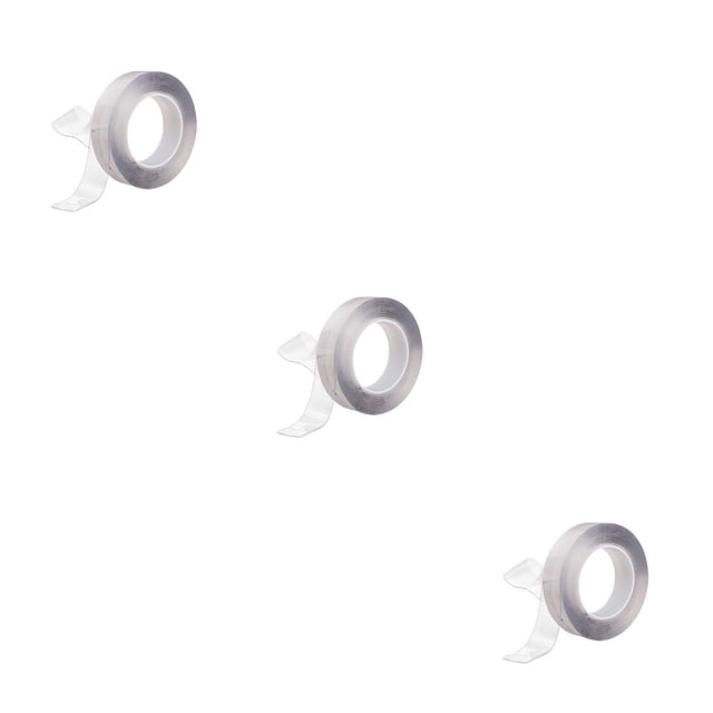 ZheElen Adhesive Tape Reusable Waterproof Transparent Tapes Traceless Trimmable Pocket Wall Mirror Sticker Household Kitchen Type 2 3Set