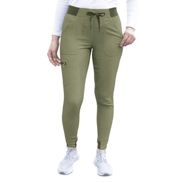 Adar Pro Heather Scrubs For Women - Ultimate Yoga Jogger Scrub Pants