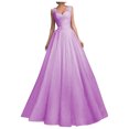 thumbnail image 1 of Fshaion Robe d'Été pour Femmes 2024 Grande Taille Sans Manches en Dentelle avec Bretelles Tube Top en Gaze Rétractable à la Taille Longue Robe en Liquidation à Moins de 10!, 1 of 5