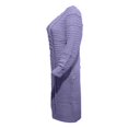 thumbnail image 4 of Robe Tricotée à Manches Longues pour Femmes Motif Crochet Unie Côtelée Robe Décontractée, 4 of 5