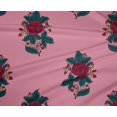 thumbnail image 4 of oneOone Polyester Lycra Fabric Leaves & Floral Block Print Sewing Fabric BTY 56 Inch Wide, 4 of 4