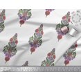 thumbnail image 3 of Soimoi Georgette Viscose Fabric Leaves & Floral Block Decor Fabric Printed Yard 42 Inch Wide, 3 of 3