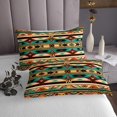 thumbnail image 3 of Western Quilt Set Southwestern Coverlet Set,Geometric Aztec Bedspread Set Queen,Geometry Triangle Quilted Exotic Tribal Arrow Western Bedroom Decor, 3 of 3